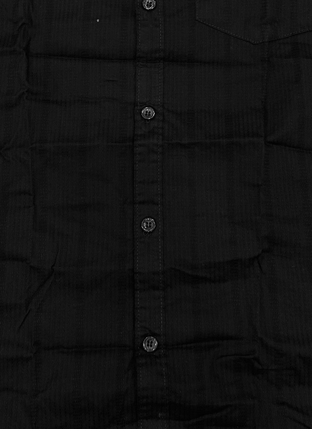 Men’s Black Cotton striped Slim Fit  shirt