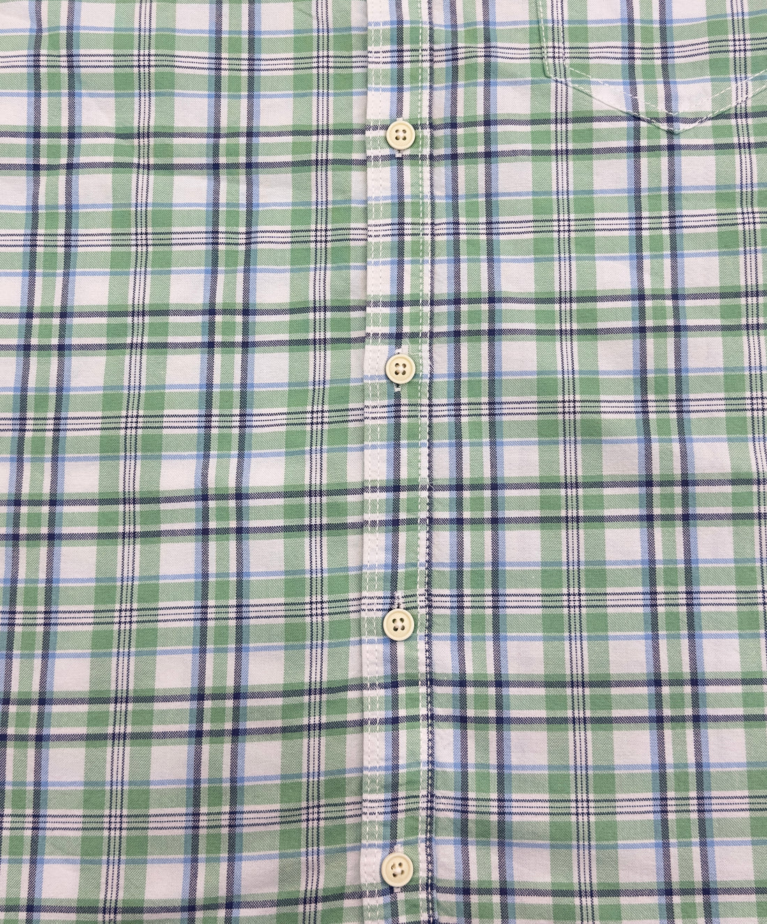 Men’s Green Checked Casual Shirt with Full Sleeves & Button-Down Design – Premium Everyday Style