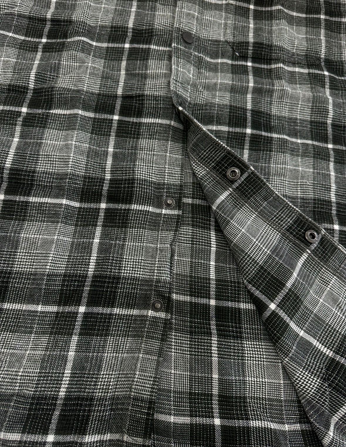 Men’s Ash Grey Checkered Shirt with Clean Structure | Premium Everyday Style