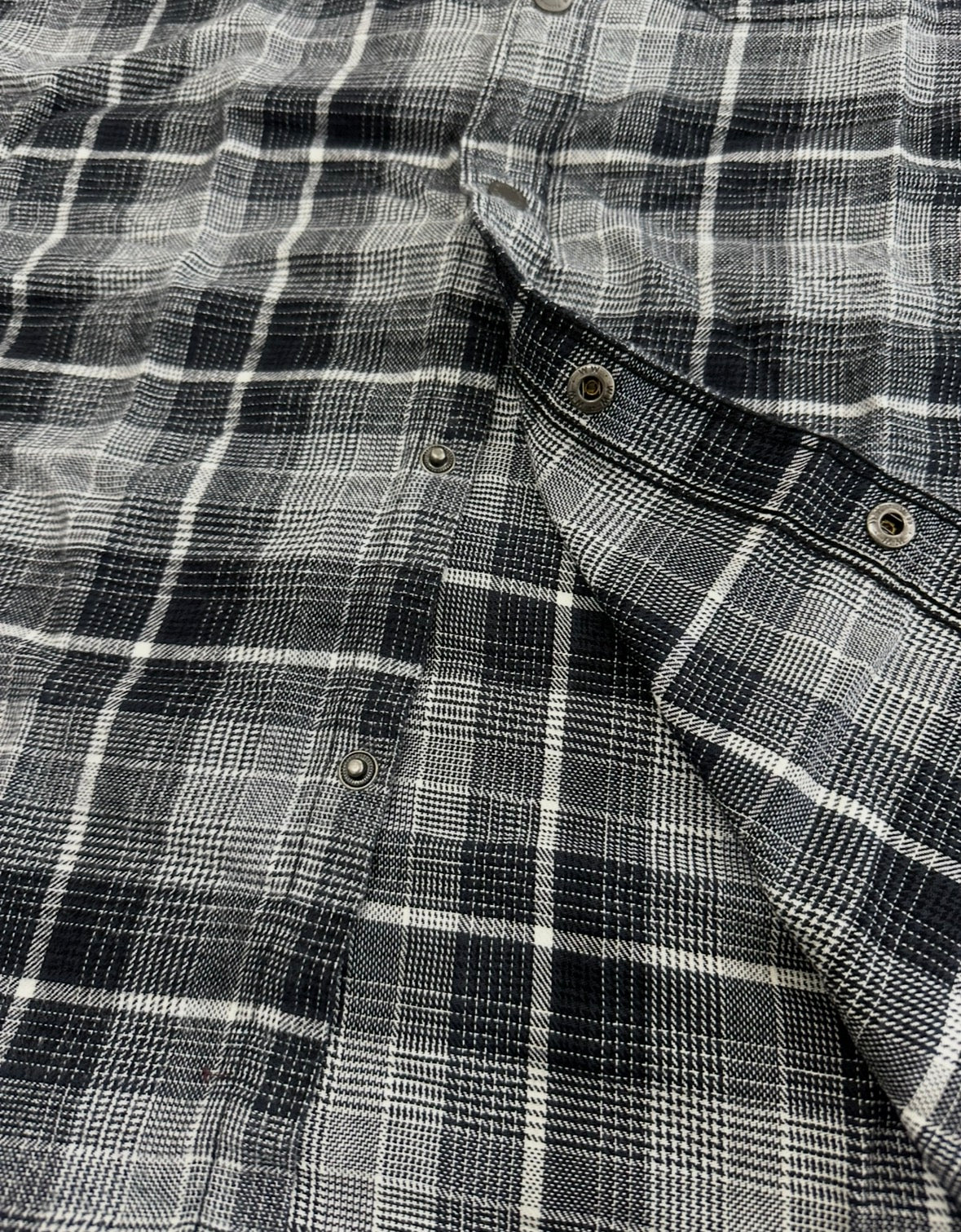 Men’s Graphite Grey Checked Shirt with Minimal Detailing | Premium Everyday Essential