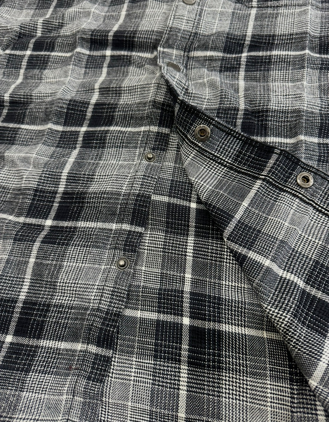 Men’s Graphite Grey Checked Shirt with Minimal Detailing | Premium Everyday Essential