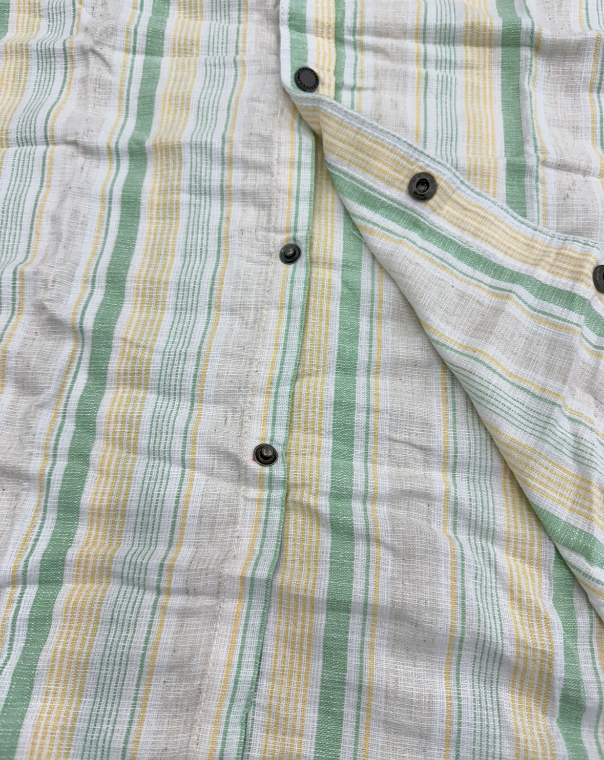 Men’s Pastel Green Natural cotton Vertical Stripe Shirt with Relaxed Tailoring | Premium Casual Essential