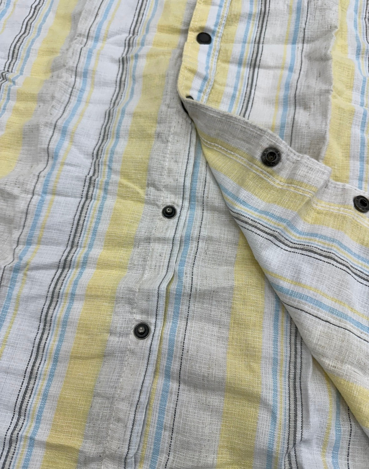 Men’s Soft Yellow Natural Cotton Vertical Stripe Shirt with Subtle Contrast | Premium Casual Wear