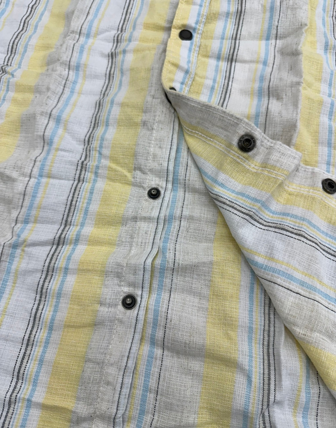 Men’s Soft Yellow Natural Cotton Vertical Stripe Shirt with Subtle Contrast | Premium Casual Wear